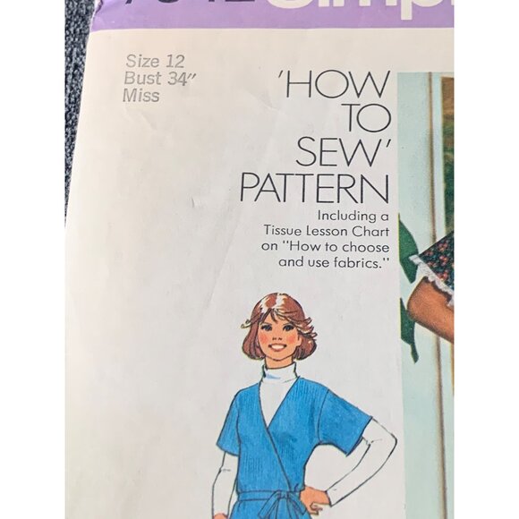 Simplicity Misses Shirt Skirt Sewing Pattern sz 12 7042 - uncut - Picture 4 of 10